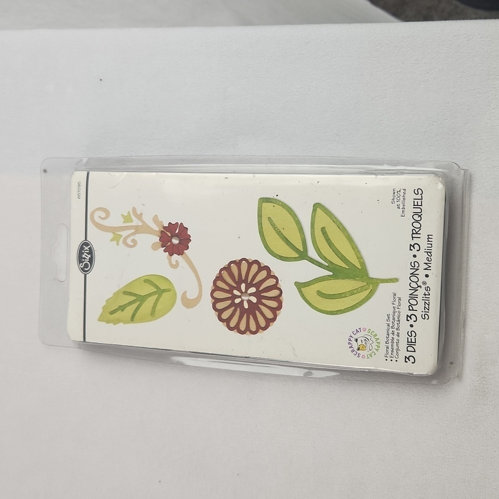 Sizzix Sizzlits Die Set 3PK - Floral Botanical‎ Set
